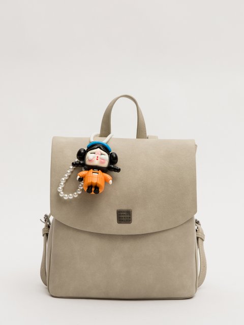 Светло-серый рюкзак Royal cuir (Royal cuir) - артикул: 0К-00077313 - ракурс 1