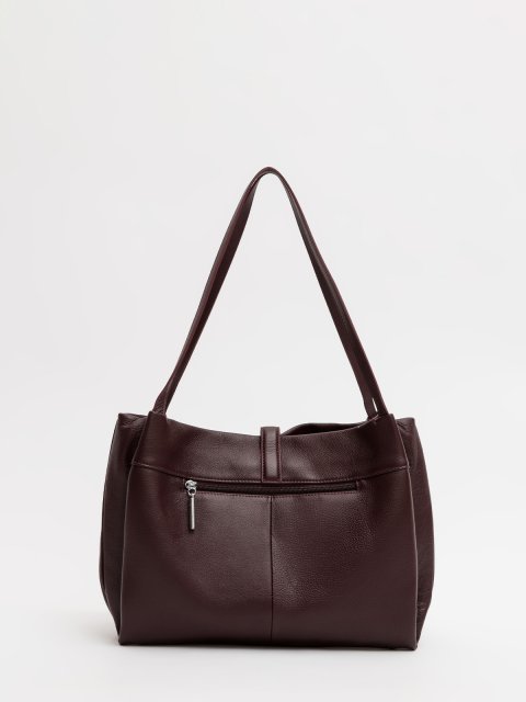 Бордовый шоппер Polina (Полина) - артикул: 0К-00073143 - ракурс 2