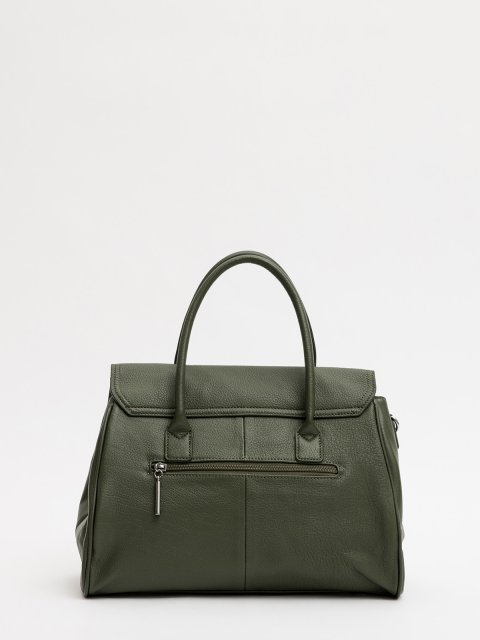 Зелёный сэтчел Polina (Полина) - артикул: 0К-00073167 - ракурс 2