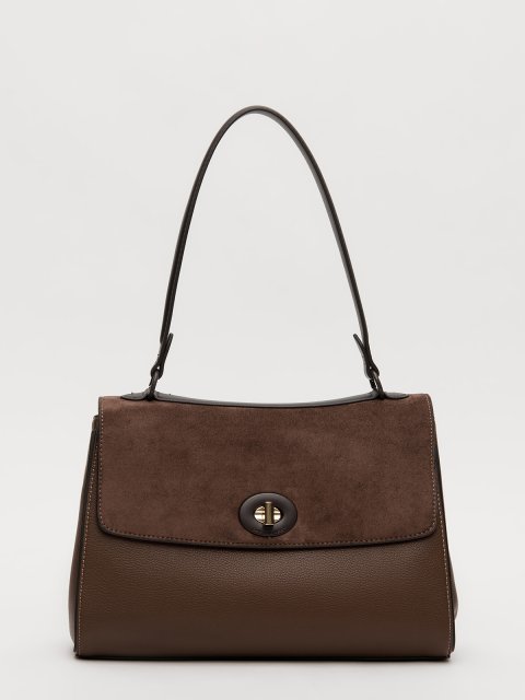 Коричневый сэтчел David Jones (Дэвид Джонс) - артикул: 0К-00079682 - ракурс 1