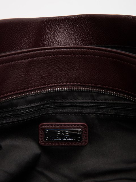 Бордовый шоппер Polina (Полина) - артикул: 0К-00073143 - ракурс 4