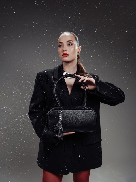 Чёрный саквояж S.Lavia (Славия) - артикул: 00156 12 01 - ракурс 1