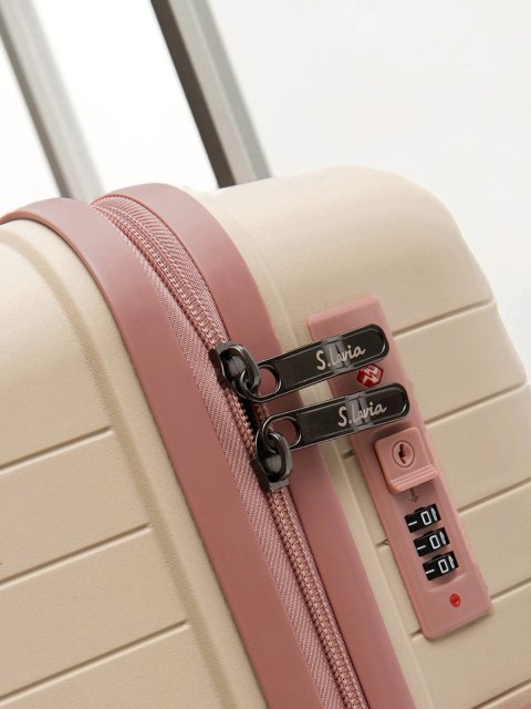 Бежево-розовый чемодан S.Lavia (Славия) - артикул: 0К-00067818 - ракурс 6