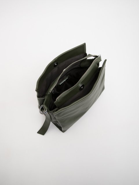 Зелёный кросс-боди Polina (Полина) - артикул: 0К-00073140 - ракурс 3