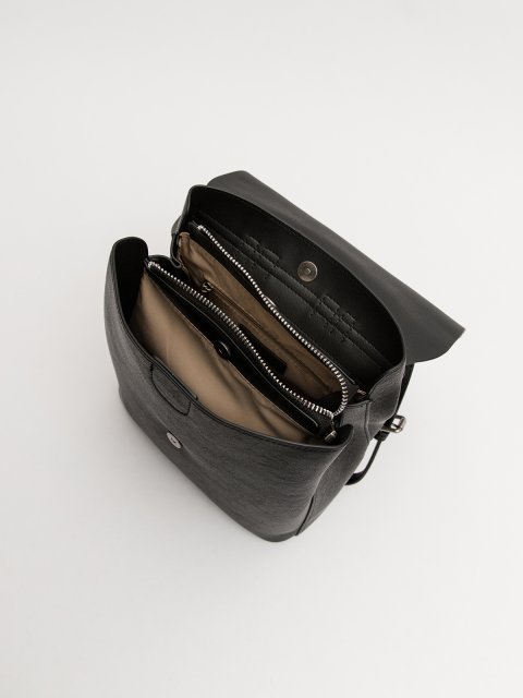 Чёрный рюкзак Royal cuir (Royal cuir) - артикул: 0К-00077314 - ракурс 4