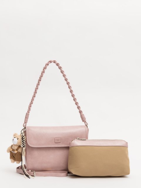 Розовый кросс-боди Royal cuir (Royal cuir) - артикул: 0К-00077349 - ракурс 3