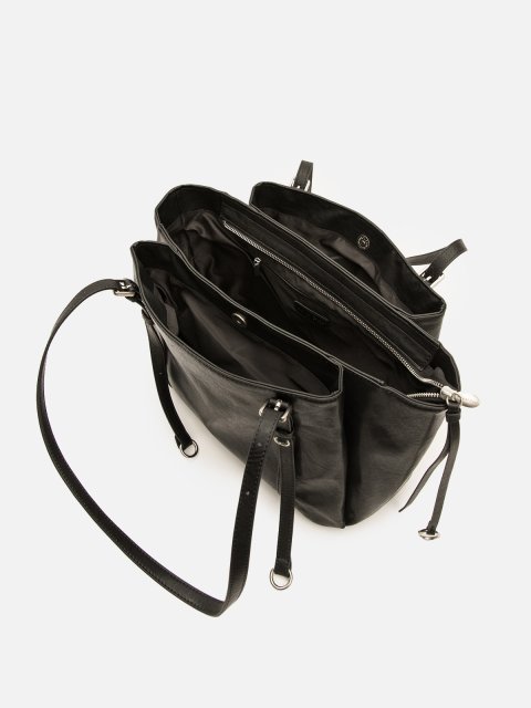 Чёрный шоппер Royal cuir (Royal cuir) - артикул: 0К-00080322 - ракурс 3