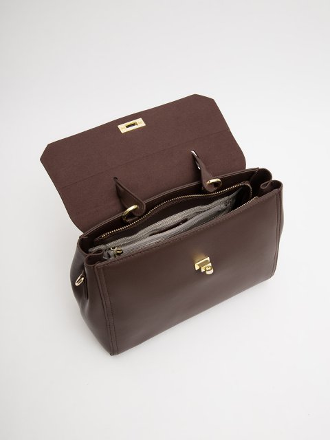 Темно-коричневый сэтчел AT YOU (AT YOU) - артикул: 0К-00076279 - ракурс 4