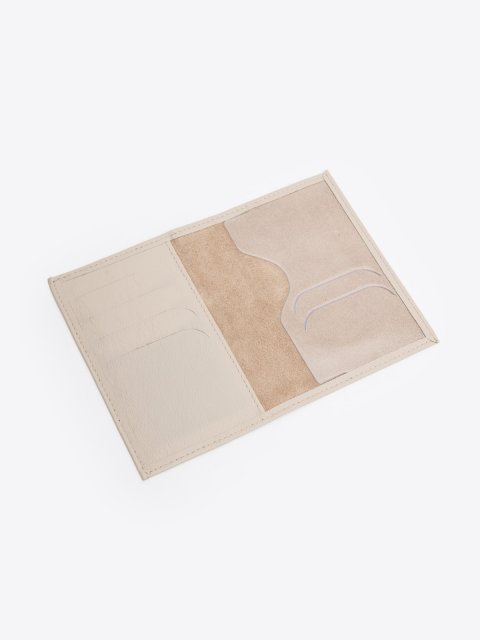 Бежевая обложка для документов Angelo Bianco. Вид 2.