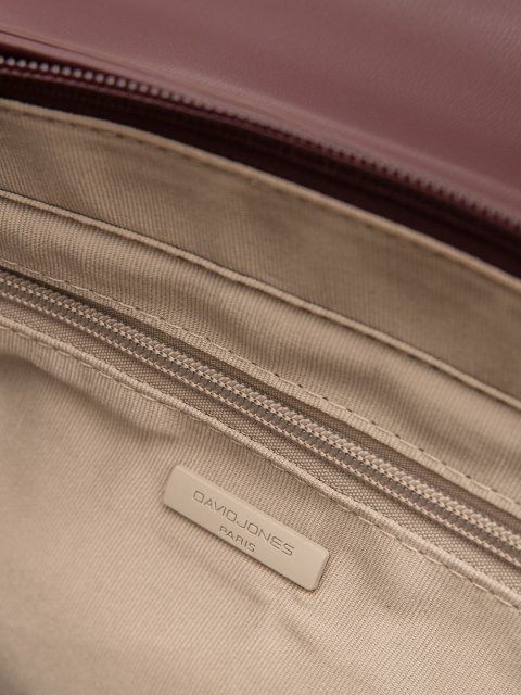 Бордовый сэтчел David Jones (Дэвид Джонс) - артикул: 0К-00079399 - ракурс 4