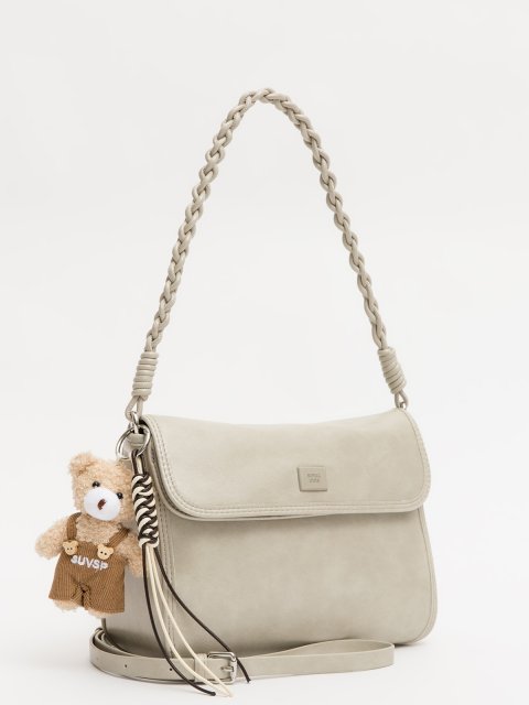 Светло-серый кросс-боди Royal cuir - 4599.00 руб