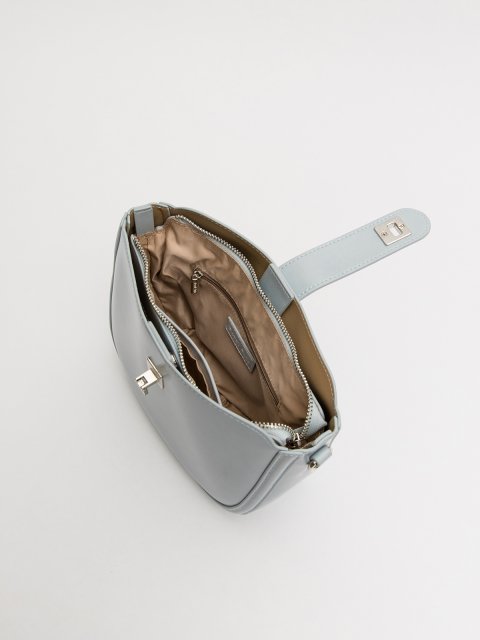 Голубой кросс-боди Royal cuir (Royal cuir) - артикул: 0К-00077354 - ракурс 3