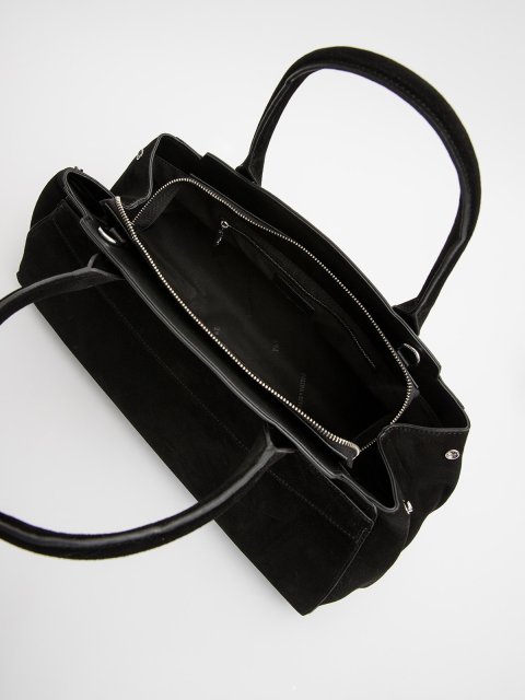 Чёрный саквояж Polina (Полина) - артикул: 0К-00073163 - ракурс 3