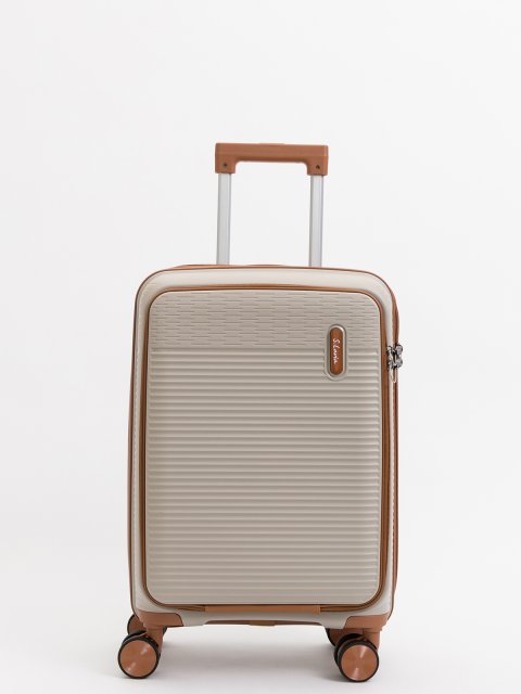 Бежевый чемодан S.Lavia (Славия) - артикул: 0К-00075368 - ракурс 1