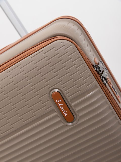 Темно-бежевый чемодан S.Lavia (Славия) - артикул: 0К-00075367 - ракурс 4