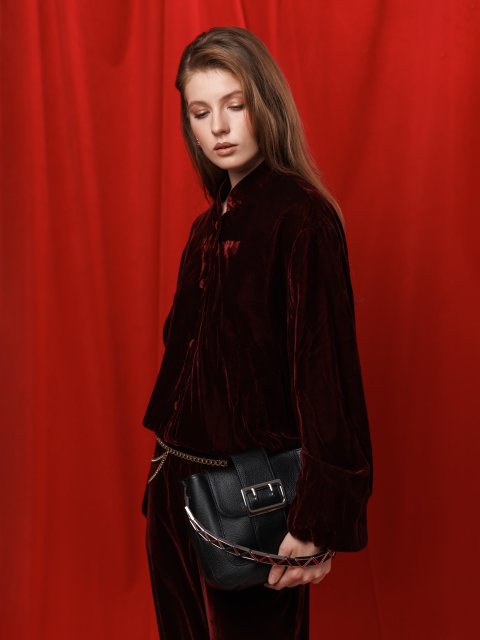 Чёрный кросс-боди Polina (Полина) - артикул: 0К-00073134 - ракурс 1