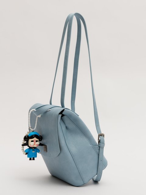 Светло-голубой рюкзак Royal cuir (Royal cuir) - артикул: 0К-00077315 - ракурс 3