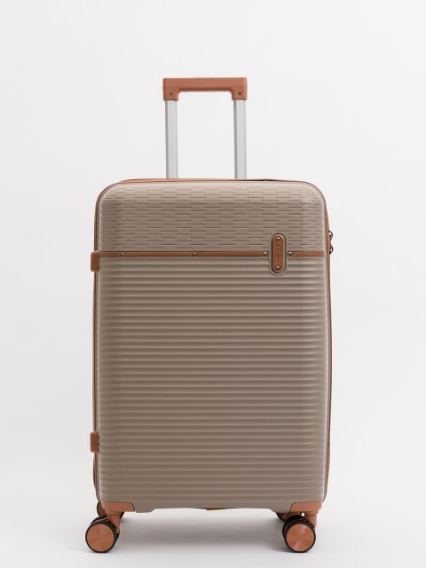 Темно-бежевый чемодан S.Lavia (Славия) - артикул: 0К-00075329 - ракурс 1