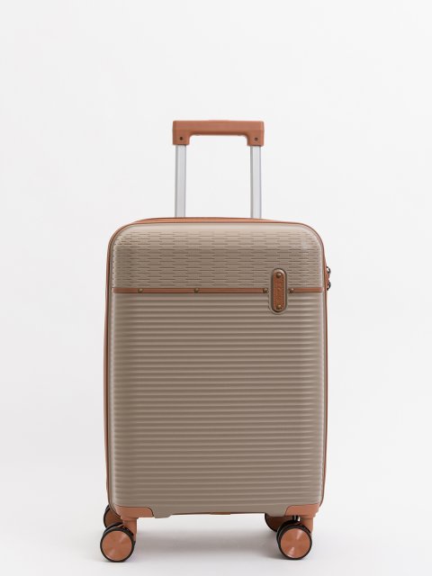 Темно-бежевый чемодан S.Lavia (Славия) - артикул: 0К-00075328 - ракурс 1