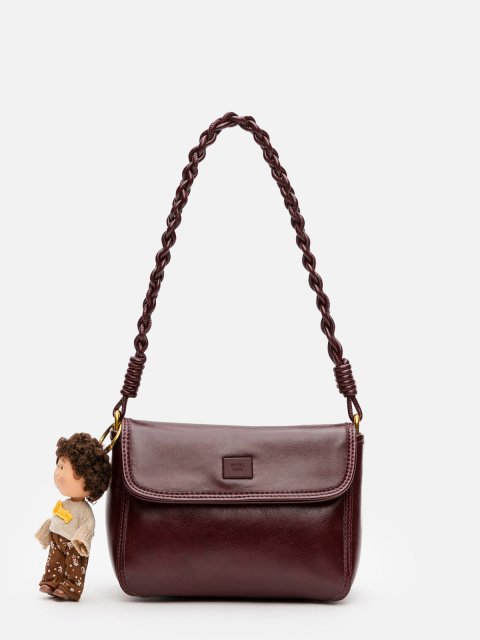 Бордовый кросс-боди Royal cuir (Royal cuir) - артикул: 0К-00080309 - ракурс 2