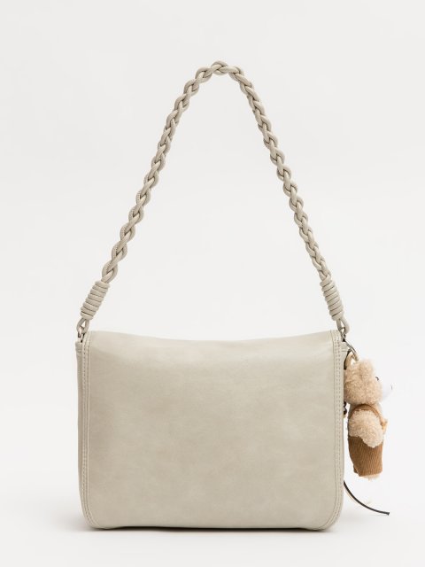 Светло-серый кросс-боди Royal cuir (Royal cuir) - артикул: 0К-00077351 - ракурс 2