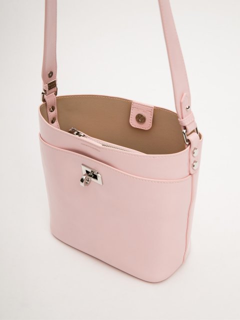 Розовый кросс-боди Royal cuir (Royal cuir) - артикул: 0К-00077280 - ракурс 3
