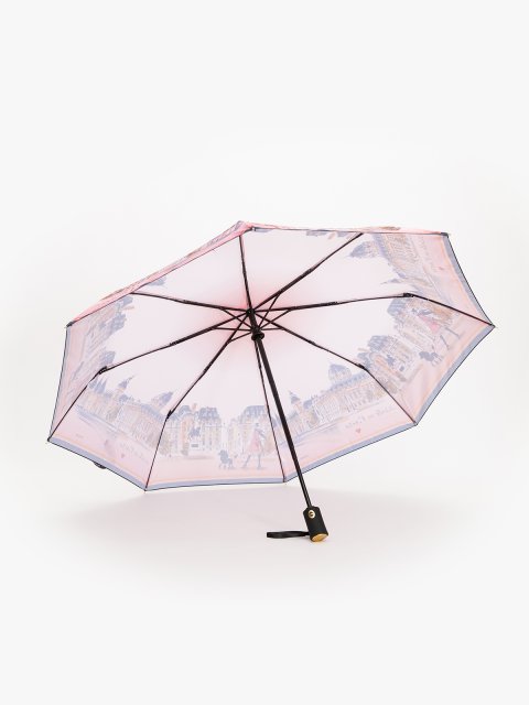 Розовый зонт автоматический 3 Слона (3 Слона) - артикул: 0К-00078168 - ракурс 2