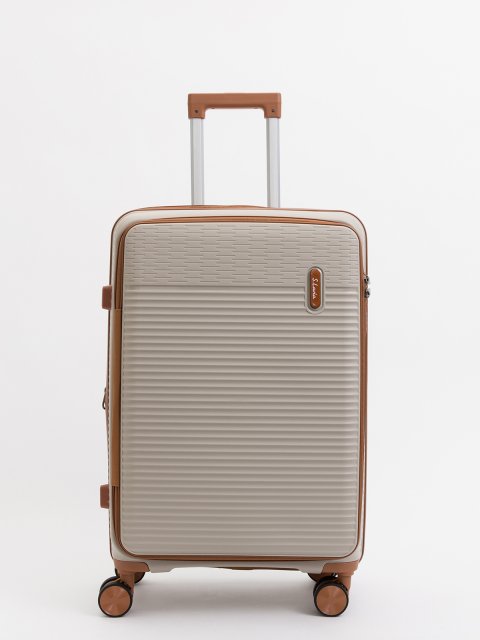 Бежевый чемодан S.Lavia (Славия) - артикул: 0К-00075369 - ракурс 1