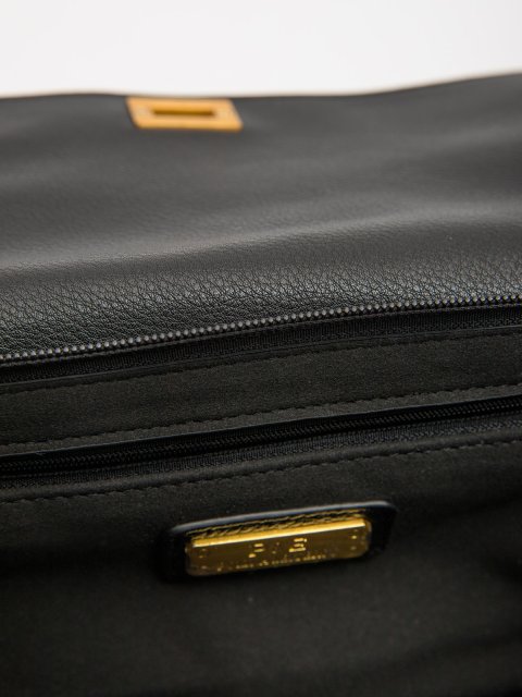 Чёрный сэтчел Polina (Полина) - артикул: 0К-00073157 - ракурс 4