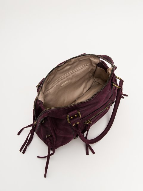 Бордовый саквояж David Jones (Дэвид Джонс) - артикул: 0К-00079796 - ракурс 3