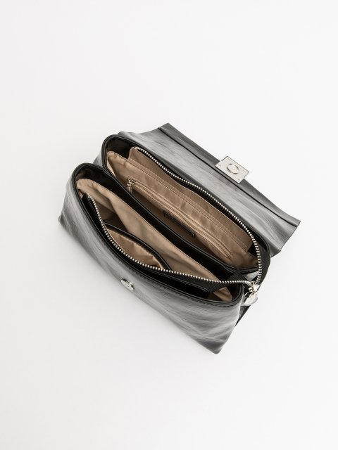 Чёрный сэтчел Royal cuir (Royal cuir) - артикул: 0К-00077328 - ракурс 3