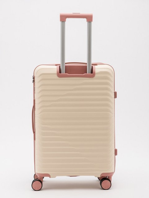Бежево-розовый чемодан S.Lavia (Славия) - артикул: 0К-00067819 - ракурс 3