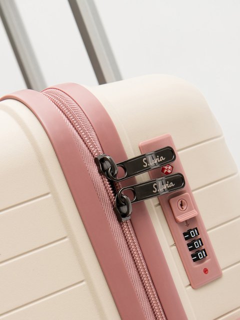Бежево-розовый чемодан S.Lavia (Славия) - артикул: 0К-00067818 - ракурс 6