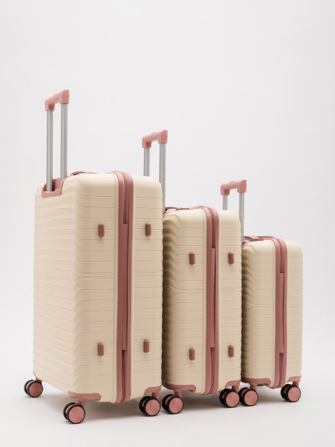 Бежево-розовый чемодан S.Lavia (Славия) - артикул: 0К-00067818 - ракурс 14