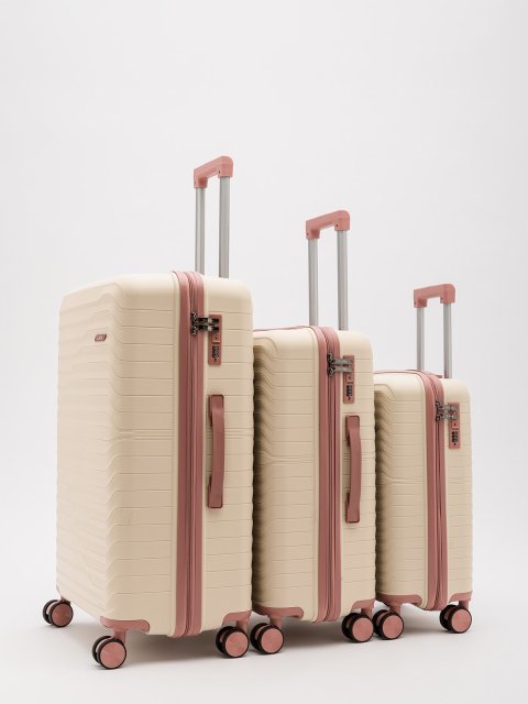 Бежево-розовый чемодан S.Lavia (Славия) - артикул: 0К-00067819 - ракурс 12