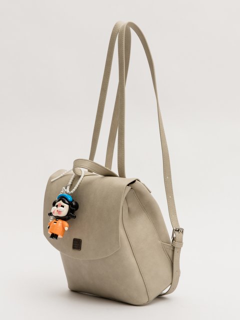 Светло-серый рюкзак Royal cuir (Royal cuir) - артикул: 0К-00077313 - ракурс 3