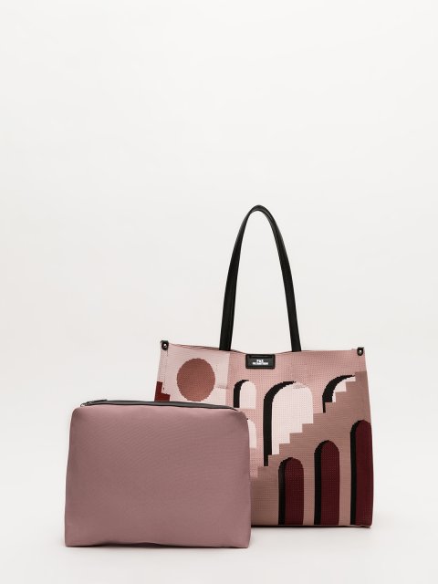 Розовый шоппер Polina (Полина) - артикул: 0К-00077847 - ракурс 3