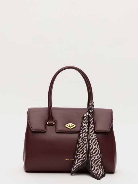 Бордовый сэтчел David Jones (Дэвид Джонс) - артикул: 0К-00079399 - ракурс 1