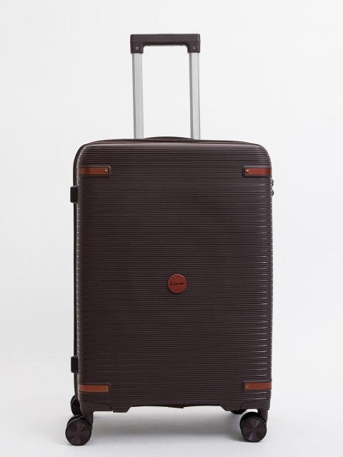 Коричневый чемодан S.Lavia (Славия) - артикул: 0К-00075373 - ракурс 1