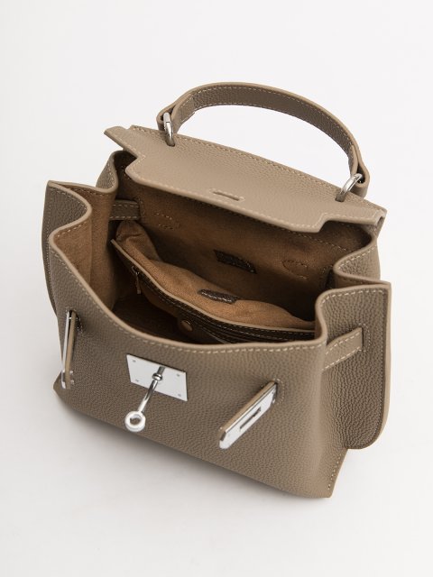 Серо-коричневый сэтчел AT YOU (AT YOU) - артикул: 0К-00077235 - ракурс 3