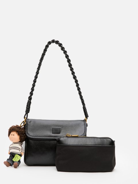 Чёрный кросс-боди Royal cuir (Royal cuir) - артикул: 0К-00080307 - ракурс 1
