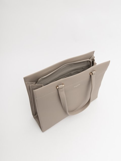 Бежевый тоут David Jones (Дэвид Джонс) - артикул: 0К-00077116 - ракурс 3