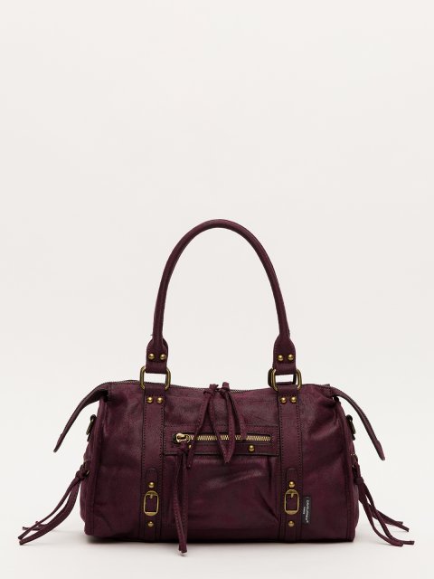 Бордовый саквояж David Jones (Дэвид Джонс) - артикул: 0К-00079796 - ракурс 1