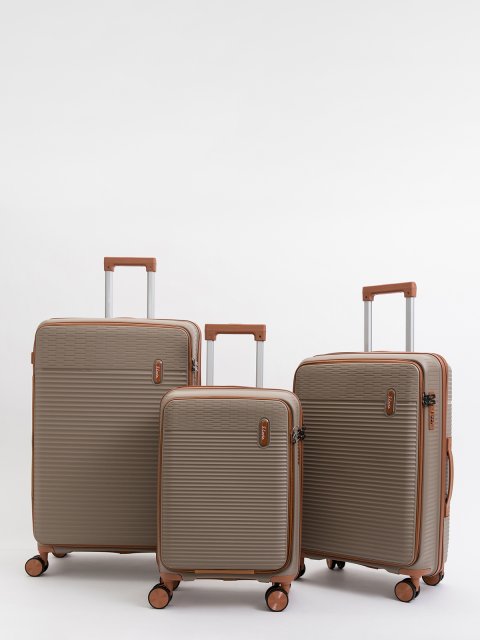 Темно-бежевый чемодан S.Lavia (Славия) - артикул: 0К-00075365 - ракурс 4