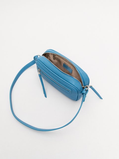 Голубой кросс-боди Royal cuir (Royal cuir) - артикул: 0К-00078045 - ракурс 4