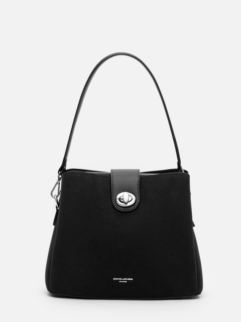 Чёрный кросс-боди David Jones (Дэвид Джонс) - артикул: 0К-00079378 - ракурс 1