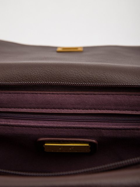 Бордовый сэтчел Polina (Полина) - артикул: 0К-00073156 - ракурс 4