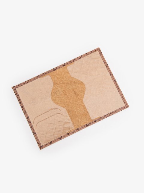 Темно-бежевая обложка для документов Angelo Bianco (Анджело Бьянко) - артикул: 0К-00075595 - ракурс 1