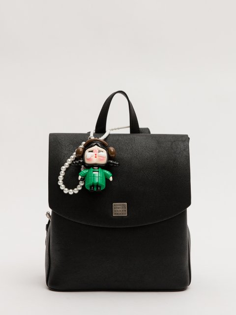 Чёрный рюкзак Royal cuir (Royal cuir) - артикул: 0К-00077314 - ракурс 1