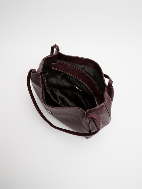 Бордовый шоппер Polina (Полина) - артикул: 0К-00073143 - ракурс 3